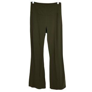 Lululemon Groove Super-High-Rise Flared Pant Nulu Dark Olive Size 10